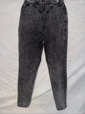 Stefano Vintage 80’s High-Rise Bareback Black Acid-Wash Women’s Jeans